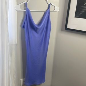 Satin like purple dress. Small.